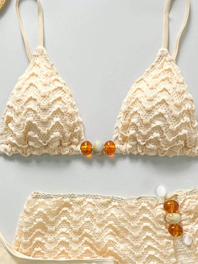 Conjunto Biquíni 3 Peças Texturizado