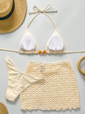 Conjunto Biquíni 3 Peças Texturizado