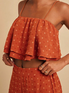 Conjunto 2 Peças Cropped Regata Diana