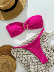 Biquíni Tomara que Caia com Detalhe Metálico 