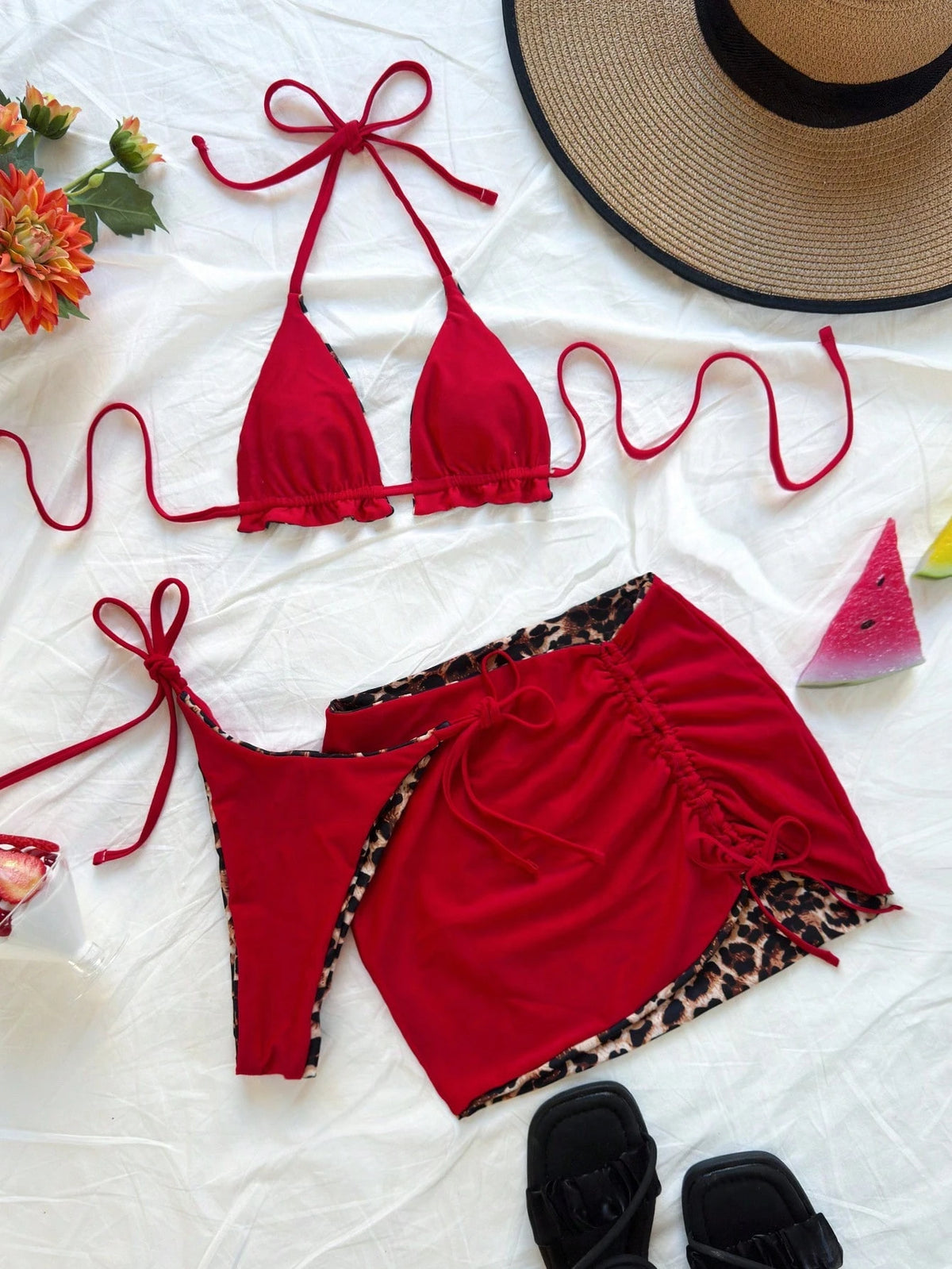 Conjunto Biquini 3 Peças Plus Size Dálira