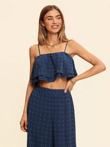 Conjunto 2 Peças Cropped Regata Diana