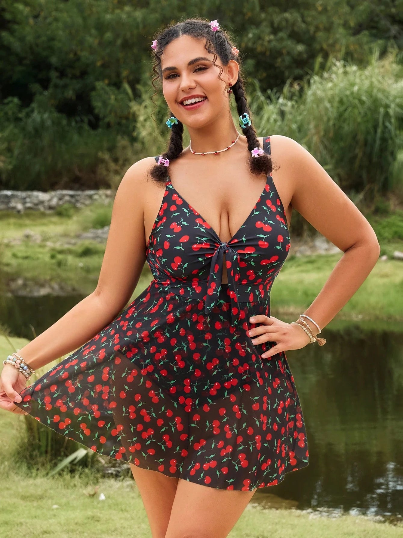Maiô Vestido Plus Size Savya
