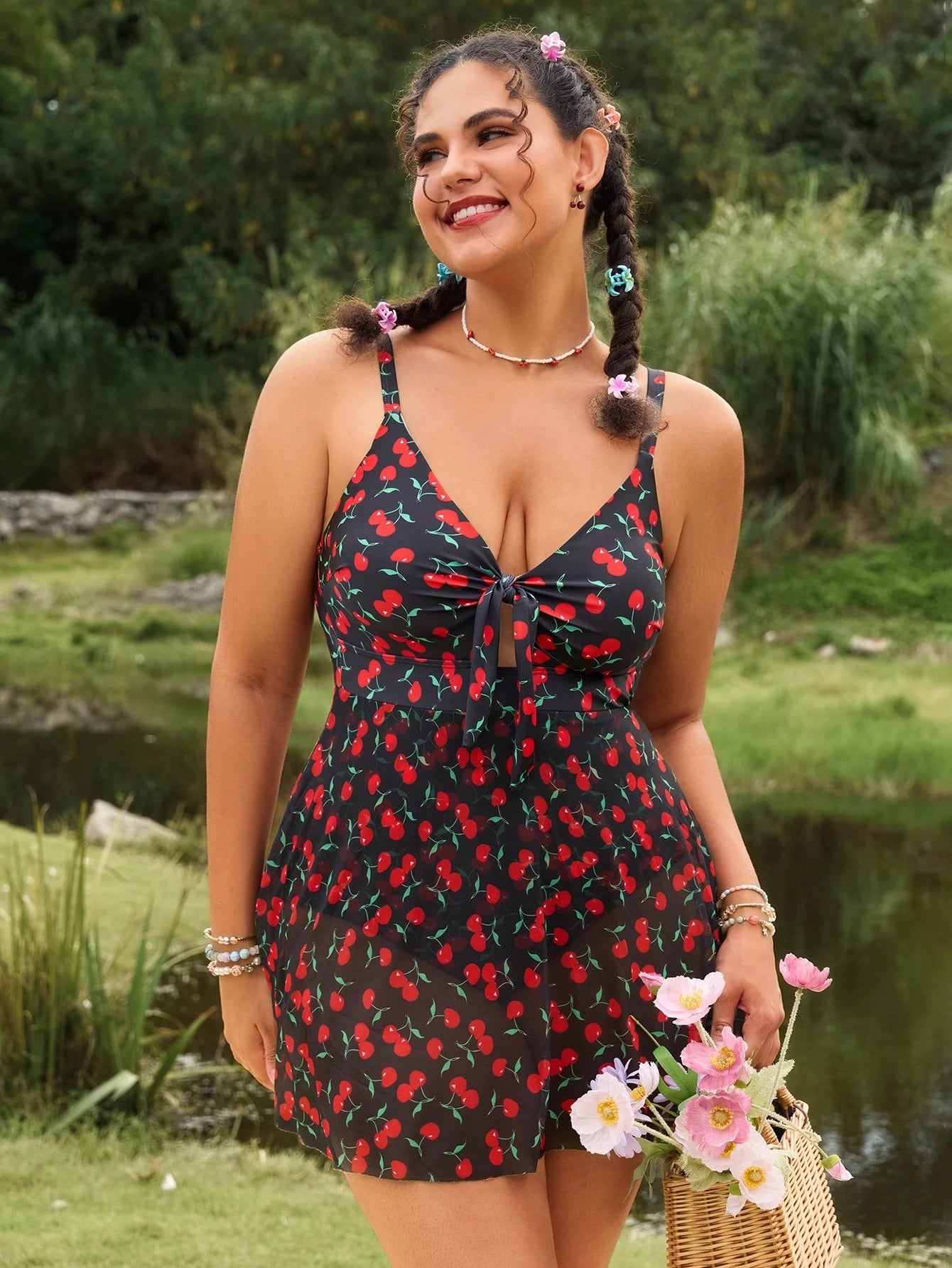 Maiô Vestido Plus Size Savya