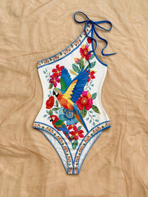 Maiô Com Laço Um Ombro Só