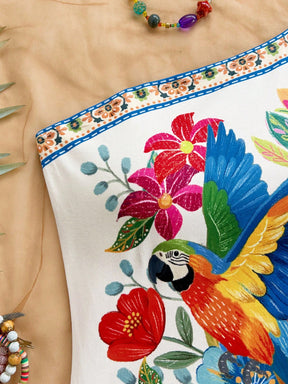 Maiô Com Laço Um Ombro Só