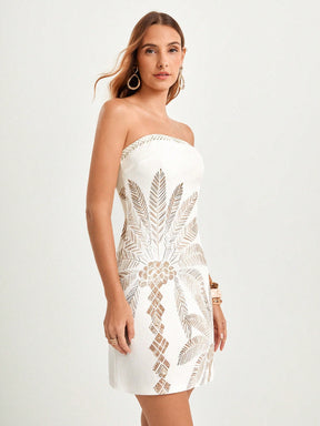 Vestido Damasco Elegante
