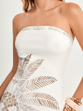 Vestido Damasco Elegante