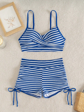 Conjunto Biquíni Shorts 2 Peças Texturizado Alice M
