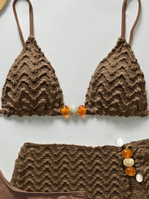 Conjunto Biquíni 3 Peças Texturizado