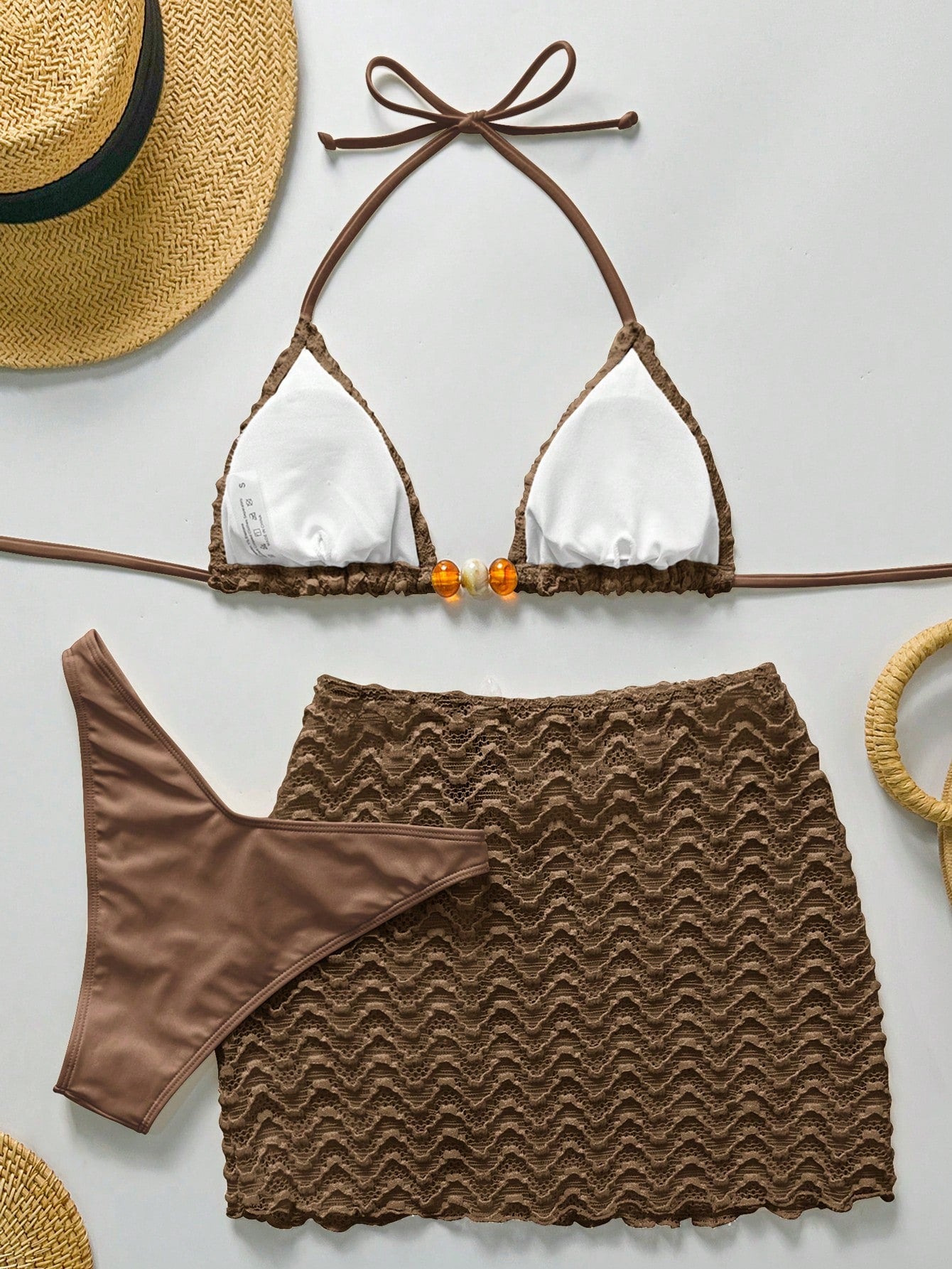 Conjunto Biquíni 3 Peças Texturizado