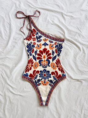 Maiô Com Laço Um Ombro Só