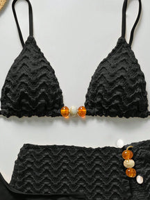 Conjunto Biquíni 3 Peças Texturizado