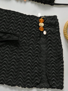 Conjunto Biquíni 3 Peças Texturizado