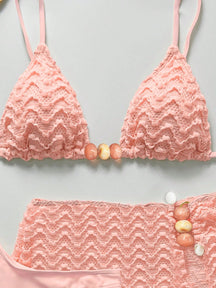 Conjunto Biquíni 3 Peças Texturizado