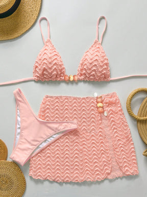 Conjunto Biquíni 3 Peças Texturizado