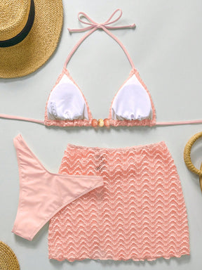 Conjunto Biquíni 3 Peças Texturizado