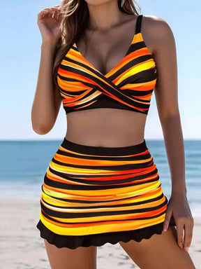 Conjunto 3 Peças Verão Listrado