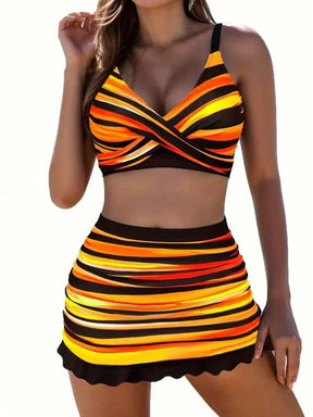 Conjunto 3 Peças Verão Listrado