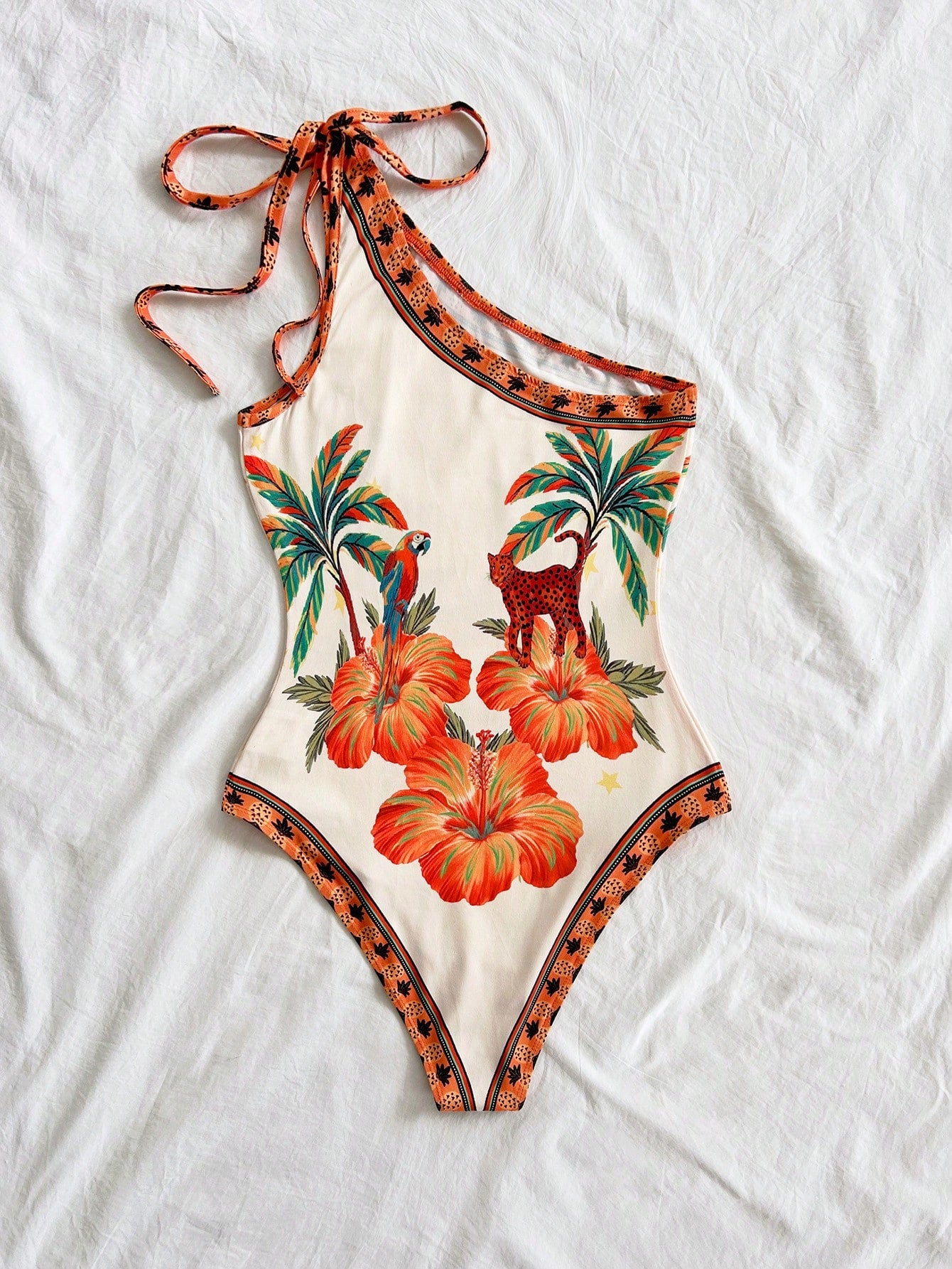 Maiô Com Laço Um Ombro Só