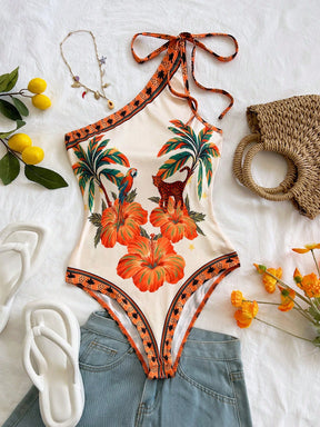 Maiô Com Laço Um Ombro Só