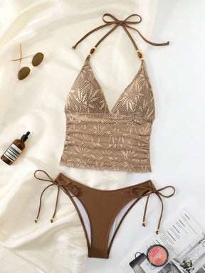Tankini Luxo Marrom Helena