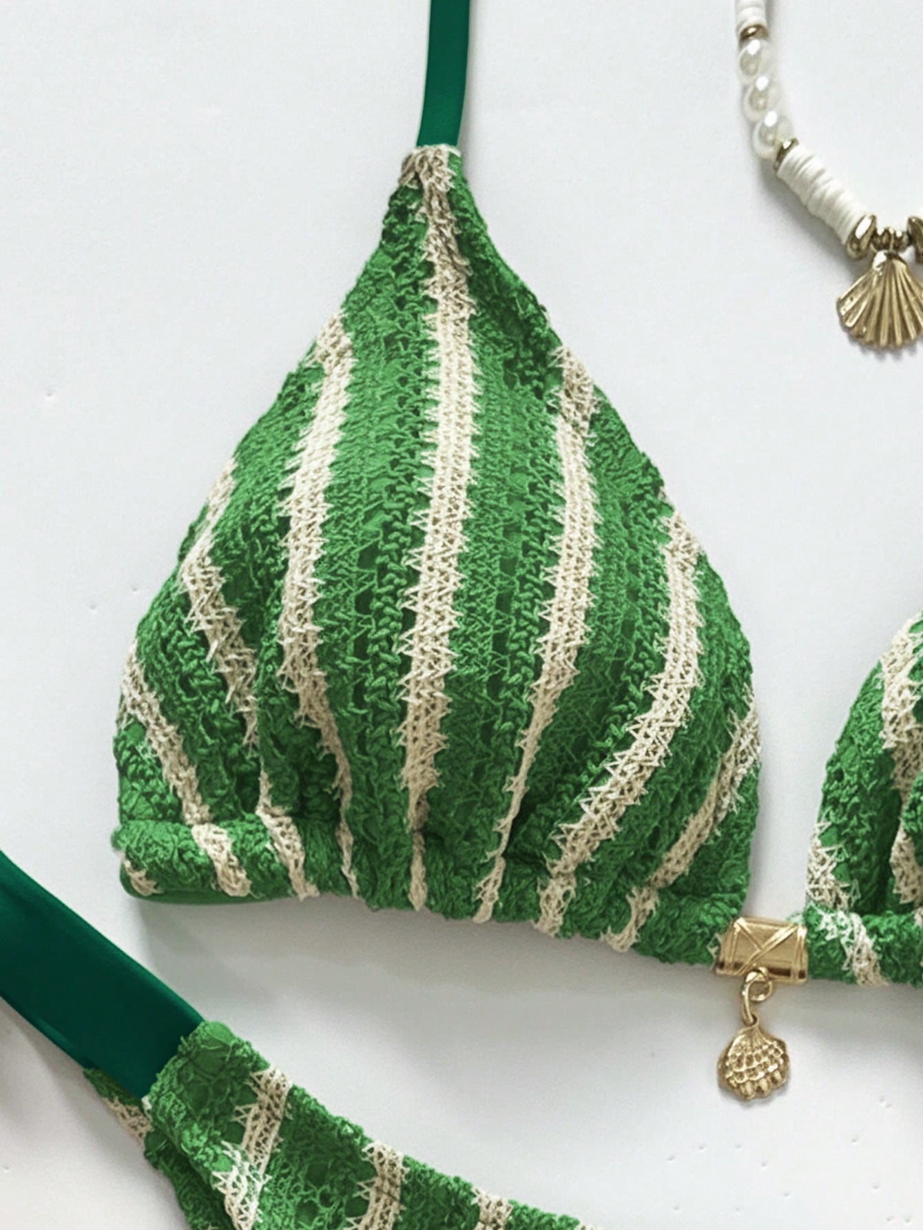 Conjunto Biquíni 3 Peças Tricô Elegante Ariela