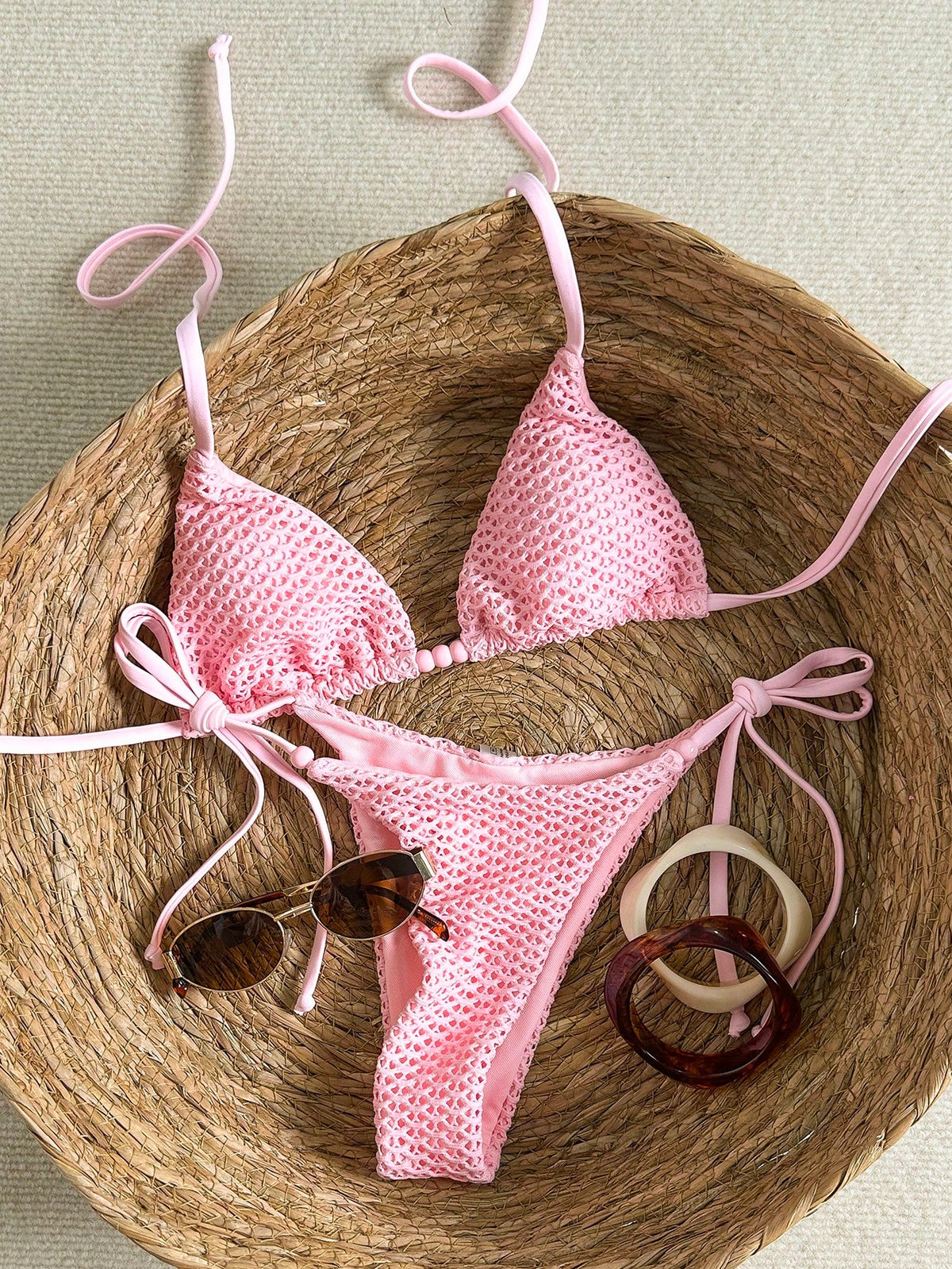 Biquíni Texturizado com Renda
