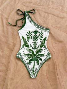 Maiô Com Laço Um Ombro Só