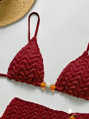 Conjunto Biquíni 3 Peças Texturizado