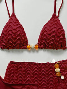 Conjunto Biquíni 3 Peças Texturizado