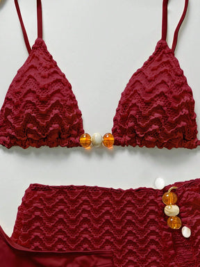 Conjunto Biquíni 3 Peças Texturizado
