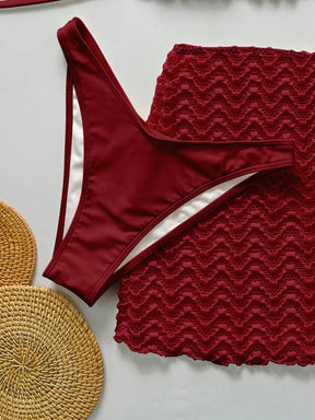 Conjunto Biquíni 3 Peças Texturizado