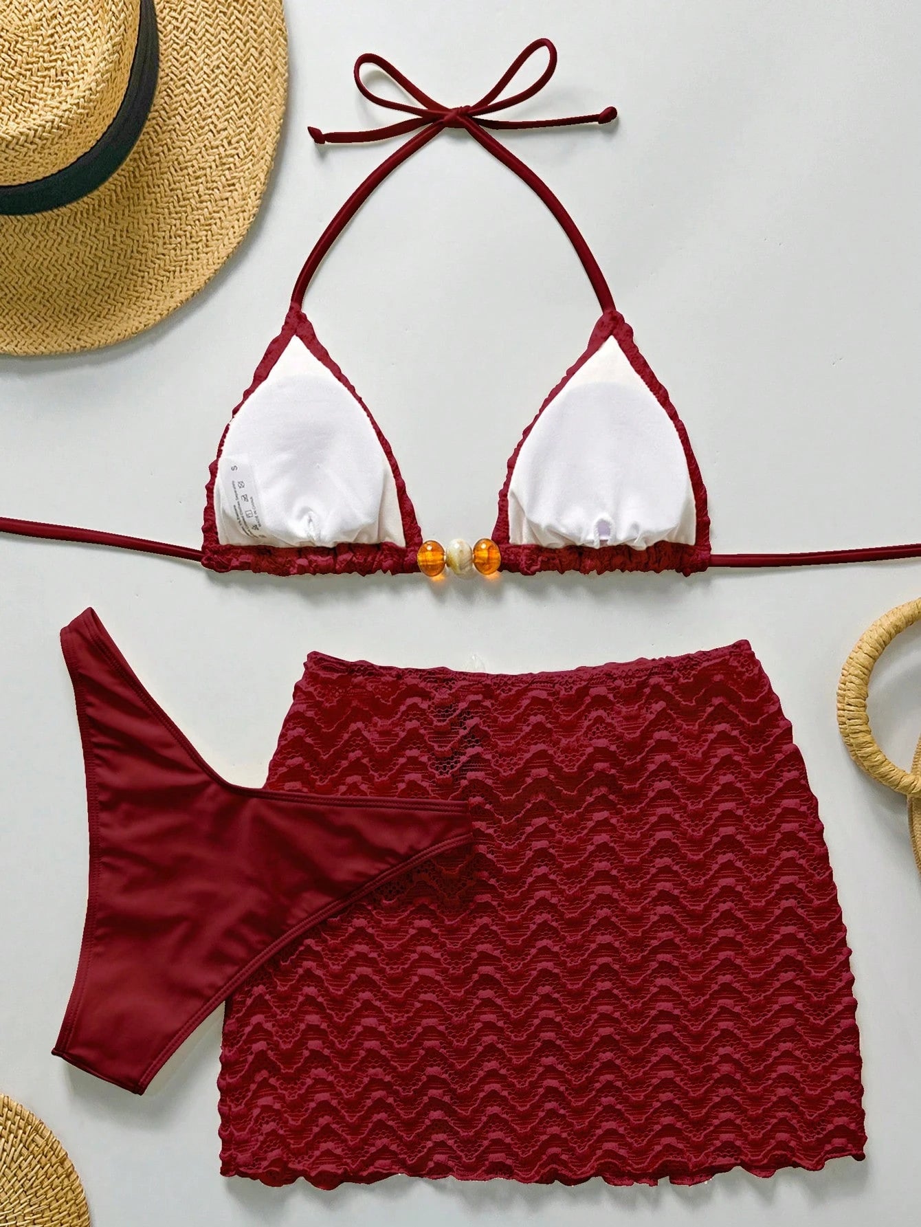 Conjunto Biquíni 3 Peças Texturizado