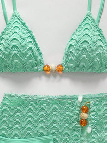 Conjunto Biquíni 3 Peças Texturizado