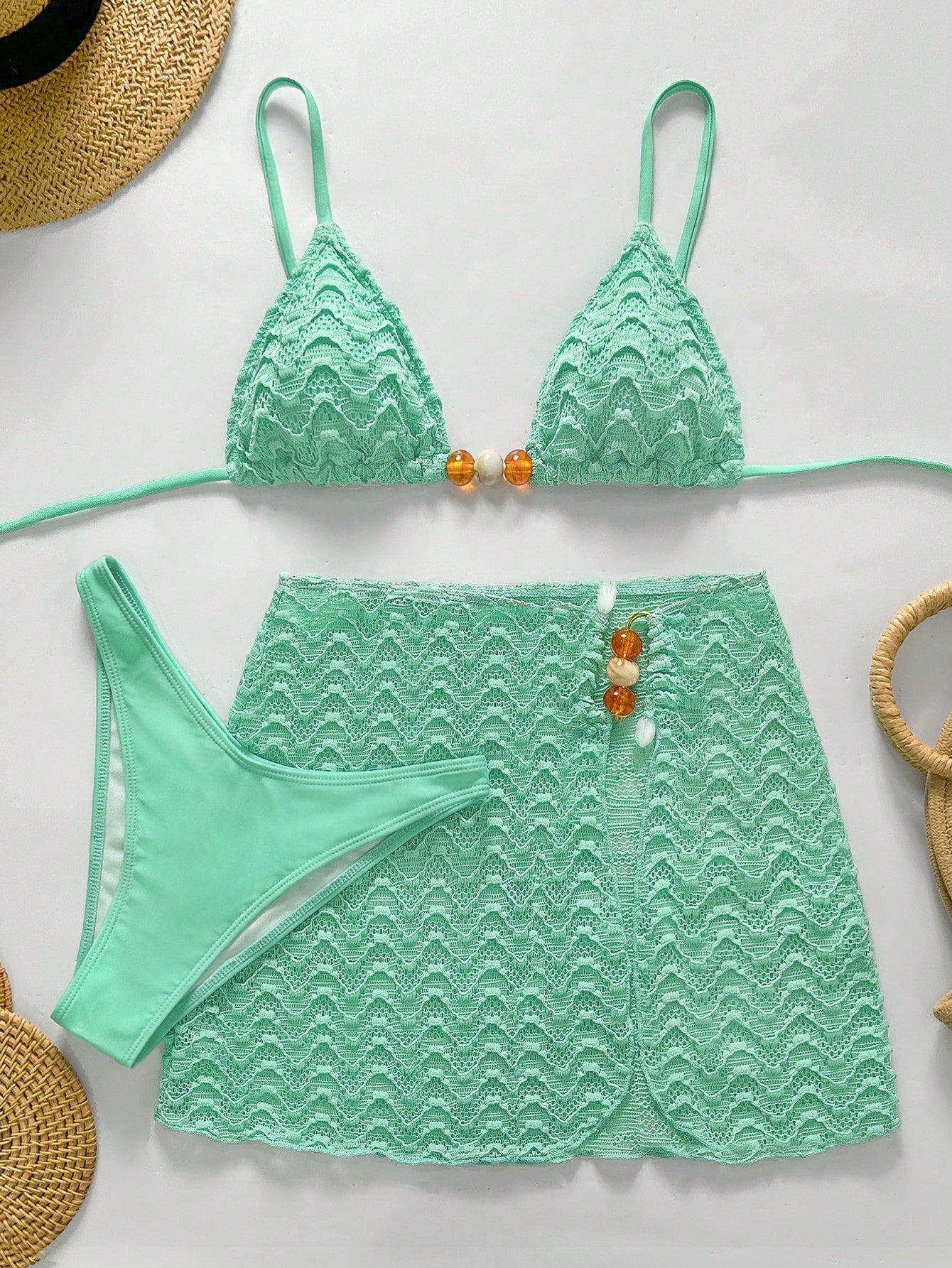 Conjunto Biquíni 3 Peças Texturizado