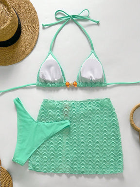 Conjunto Biquíni 3 Peças Texturizado