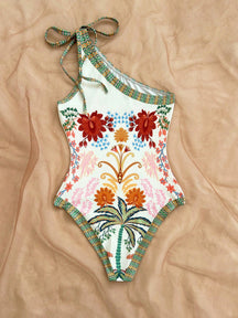 Maiô Com Laço Um Ombro Só