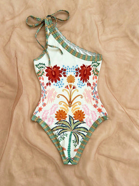 Maiô Com Laço Um Ombro Só