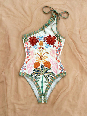 Maiô Com Laço Um Ombro Só