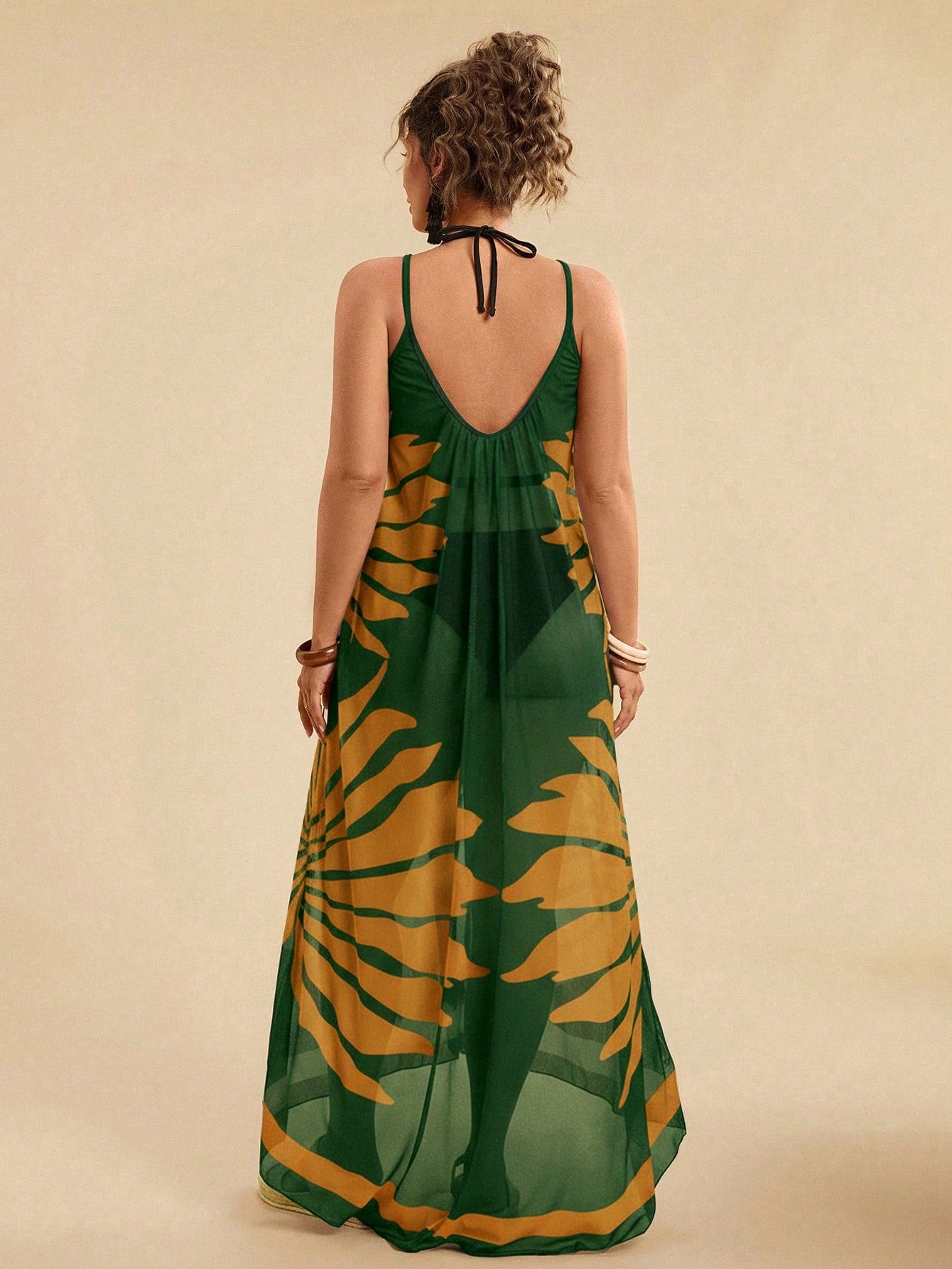 Vestido De Praia Plus Size Floral