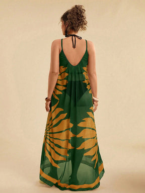 Vestido De Praia Plus Size Floral