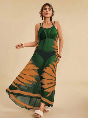 Vestido De Praia Plus Size Floral