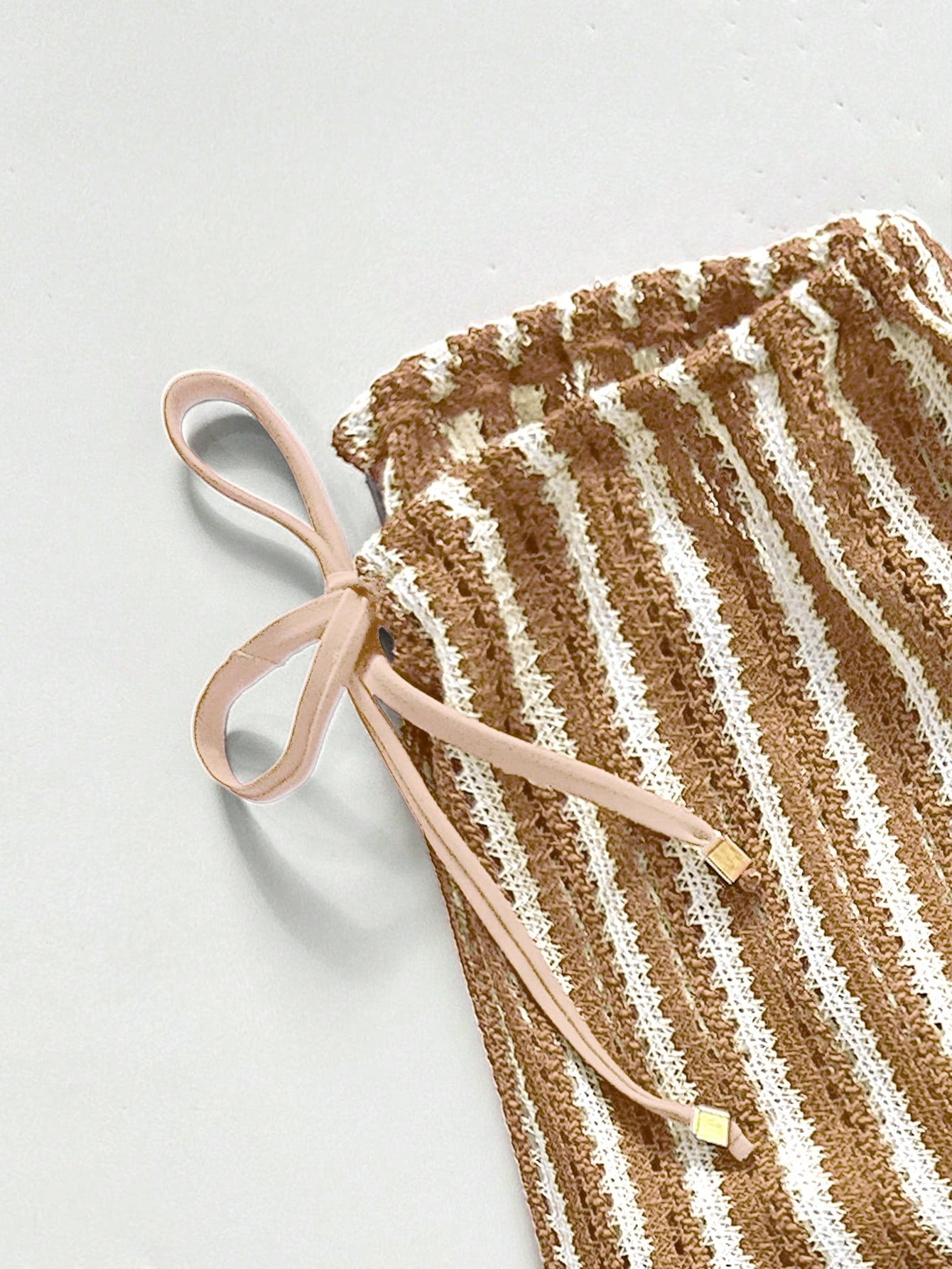 Conjunto Biquíni 3 Peças Tricô Elegante Ariela
