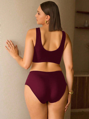 Biquíni Elegante Plus Size Concha 3D