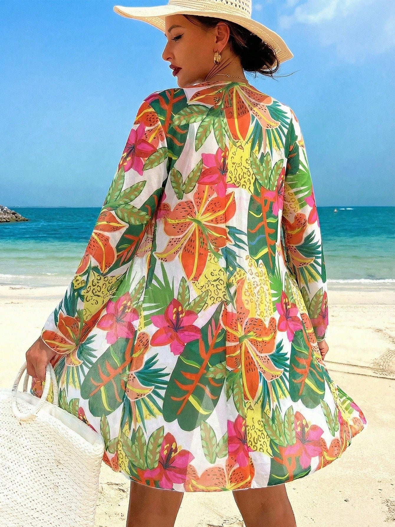 Conjunto Biquíni Tropical 3 Peças Laura