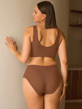 Biquíni Elegante Plus Size Concha 3D