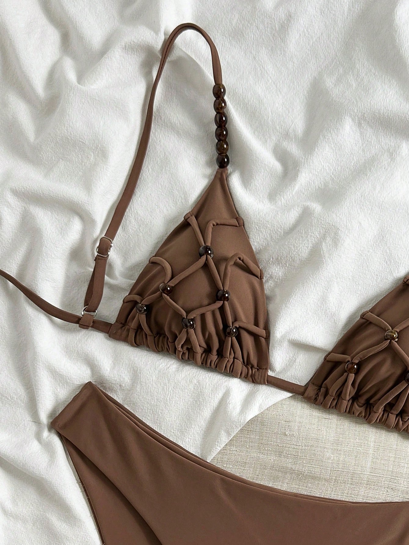 Biquíni Retro em Tom Café