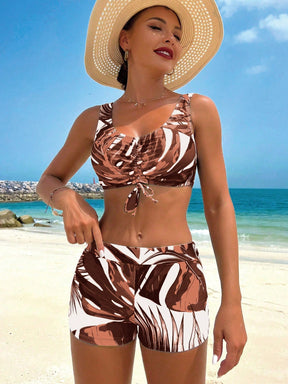 Conjunto Biquíni Tropical 3 Peças Laura