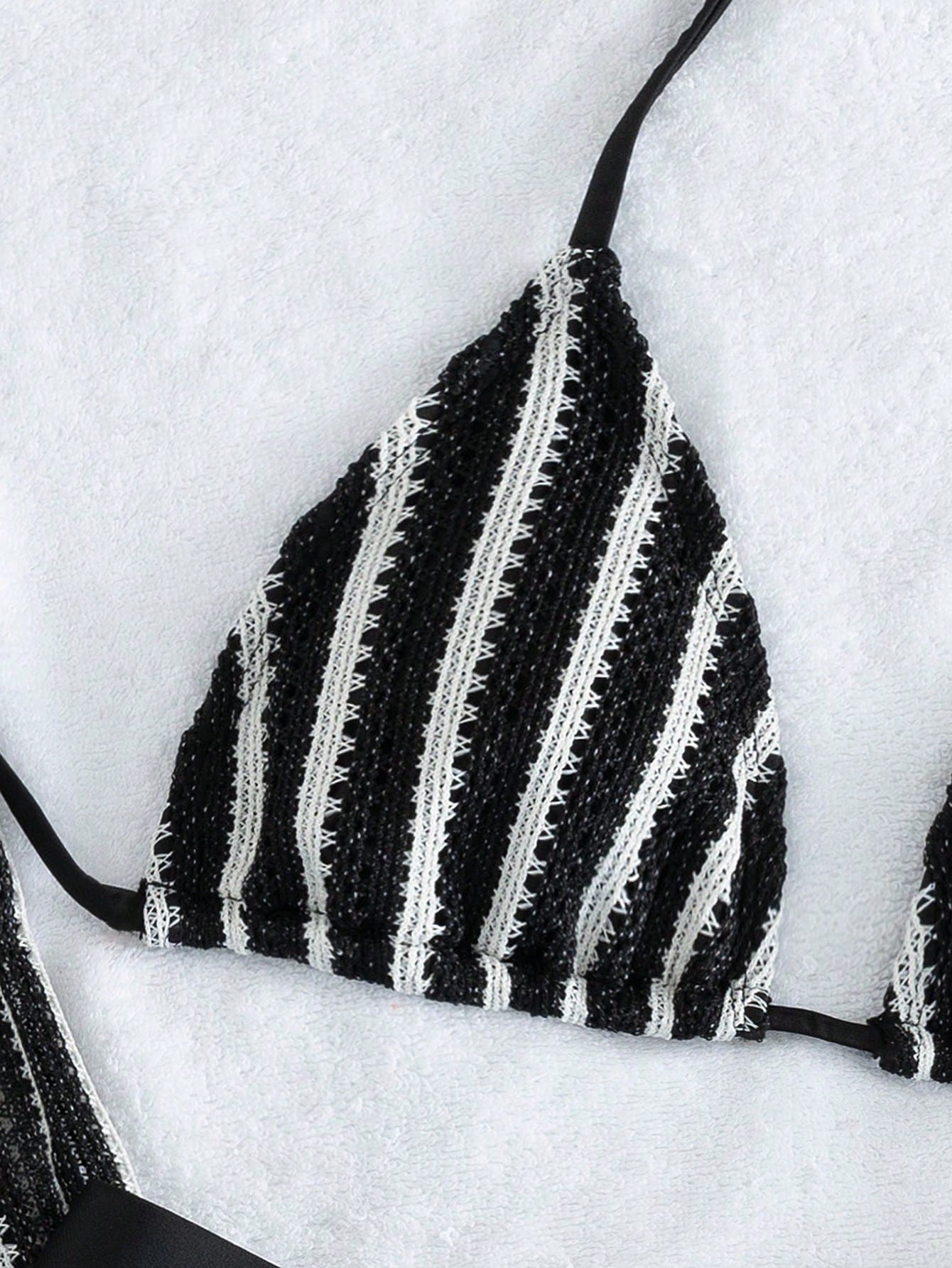Conjunto Biquíni 3 Peças Tricô Rebeca